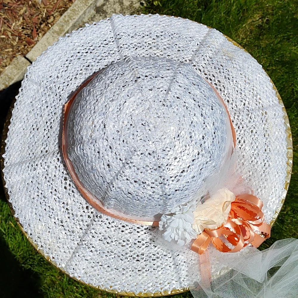 🖐️3/$15🖐️Girls white Sunday hat